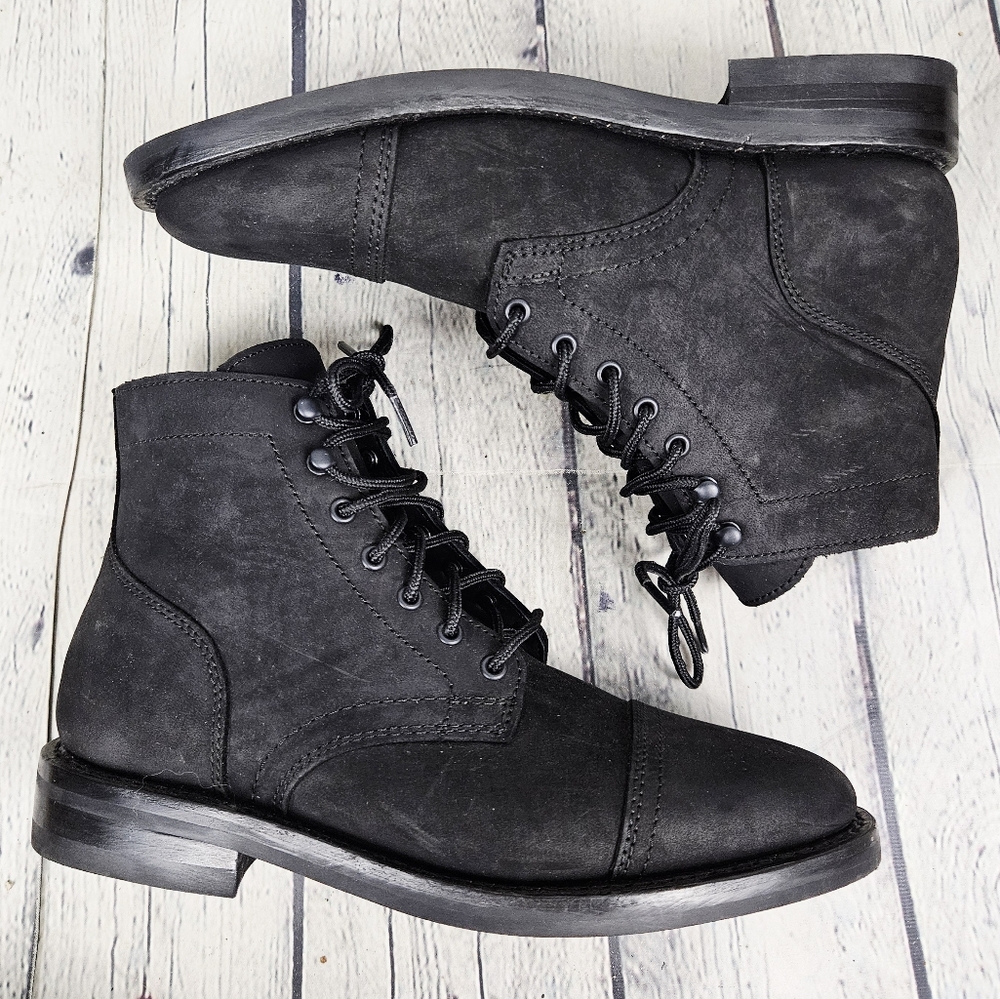 THURSDAY BOOT CO. | Captain laceup leather cap toe boots